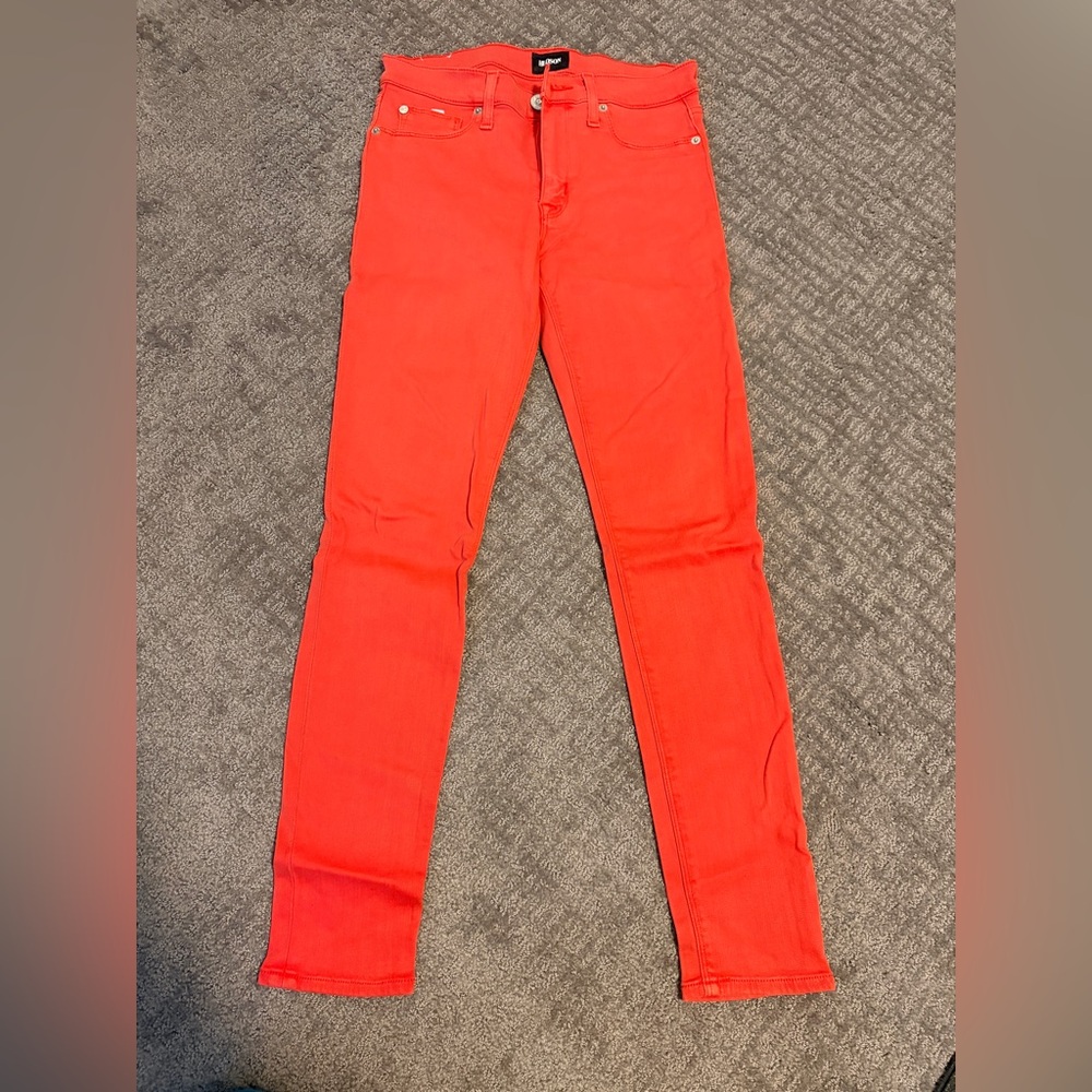 Hudson Jeans Vibrant Red Skinny Jeans